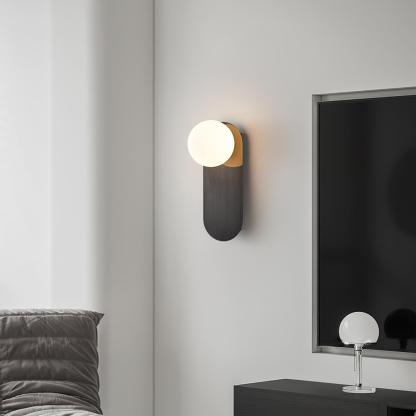 Flat Base Globe Sconce Aplique