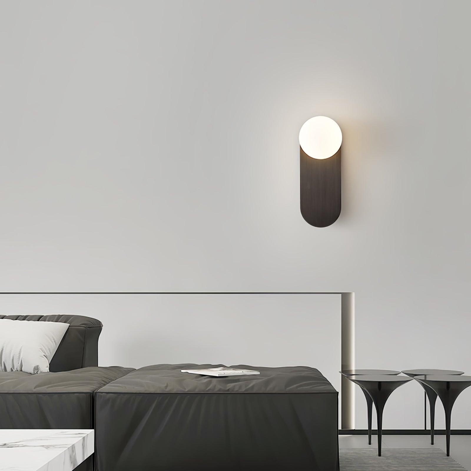 Flat Base Globe Sconce Aplique