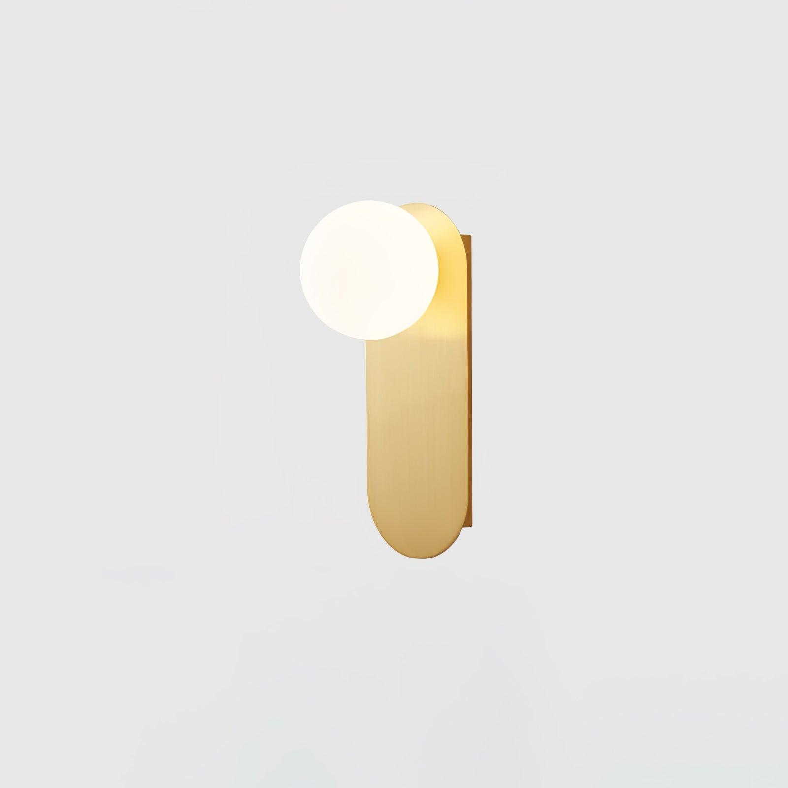 Flat Base Globe Sconce Aplique
