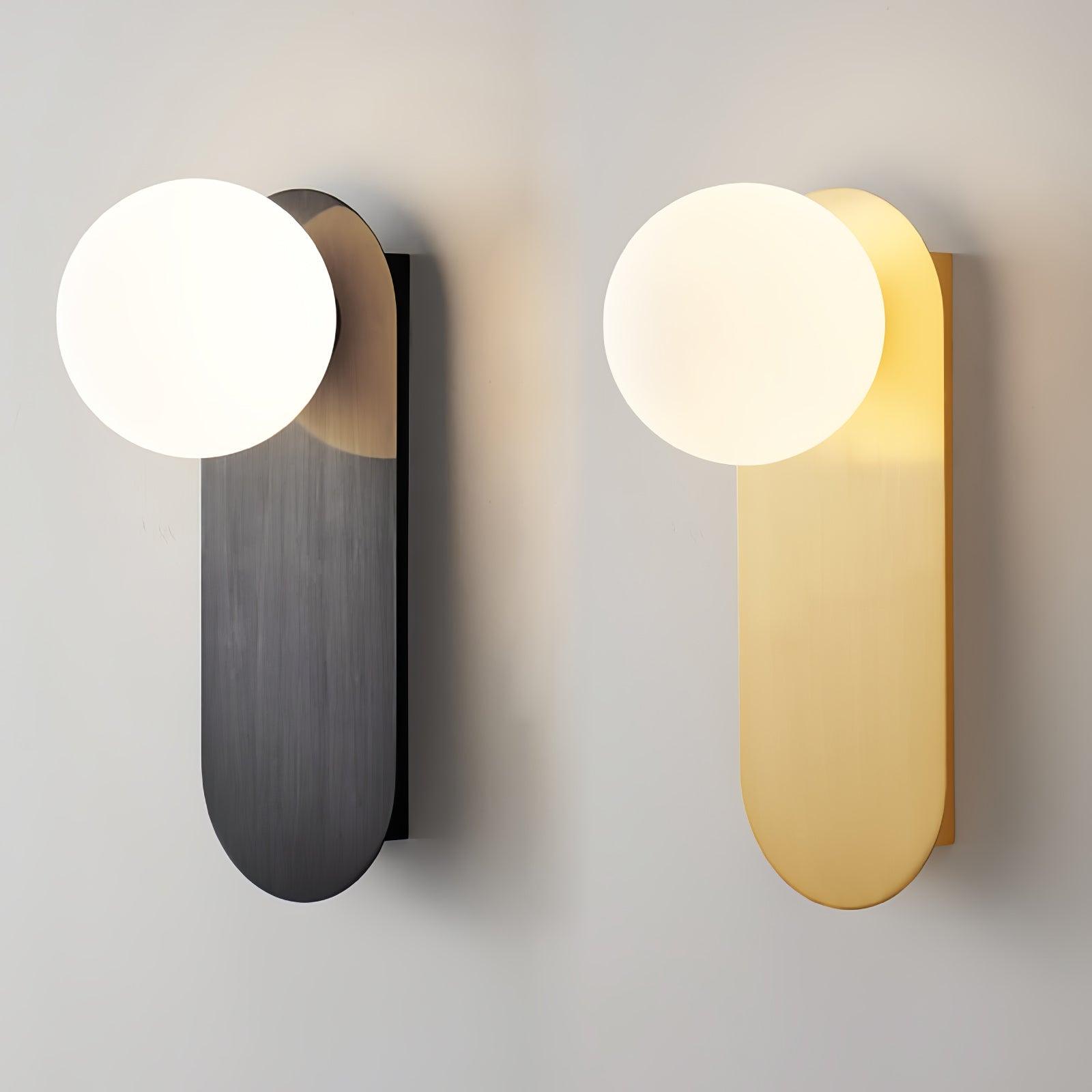 Flat Base Globe Sconce Aplique