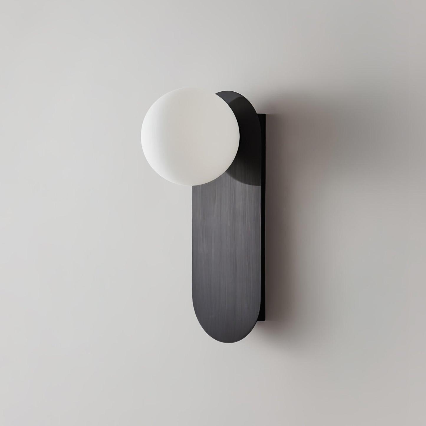 Flat Base Globe Sconce Aplique