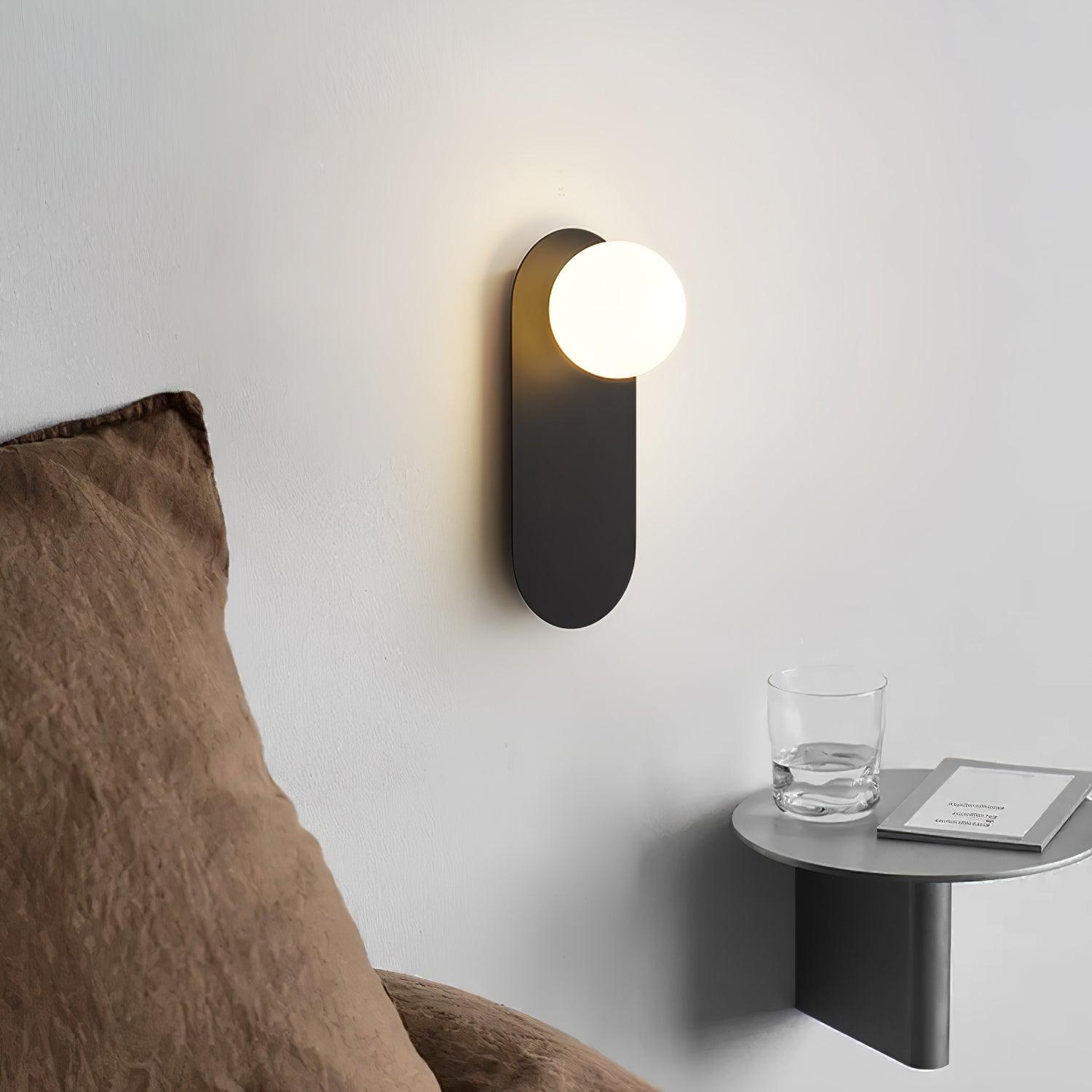 Flat Base Globe Sconce Aplique