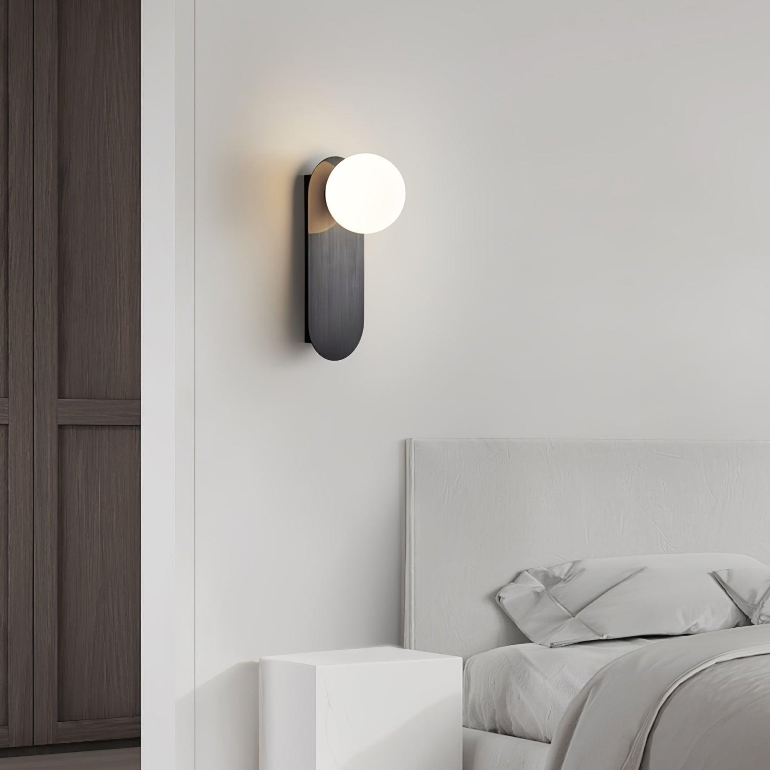 Flat Base Globe Sconce Aplique