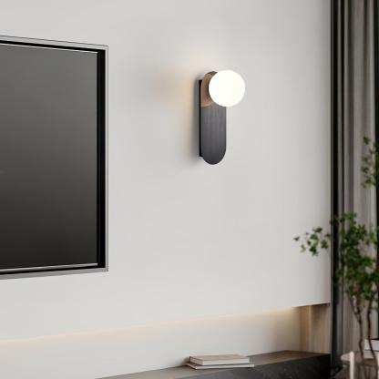 Flat Base Globe Sconce Aplique