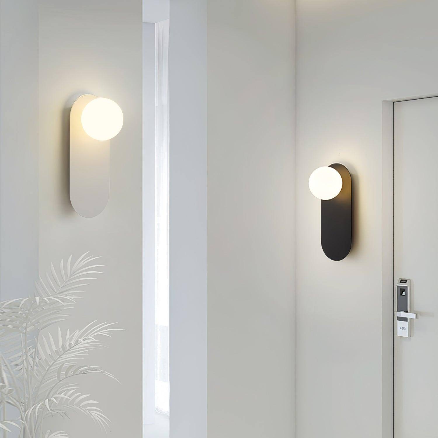 Flat Base Globe Sconce Aplique