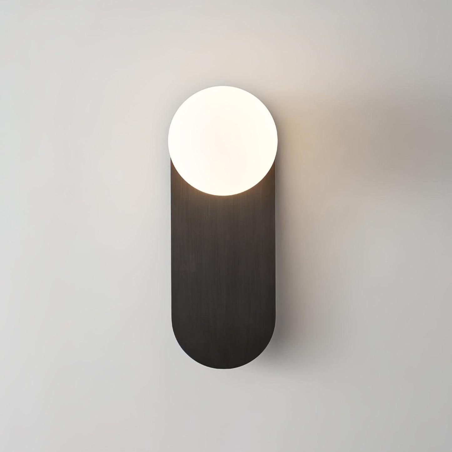 Flat Base Globe Sconce Aplique