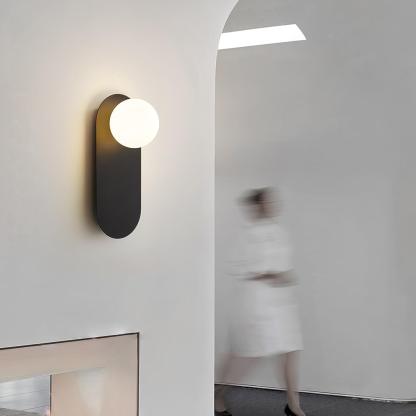 Flat Base Globe Sconce Aplique