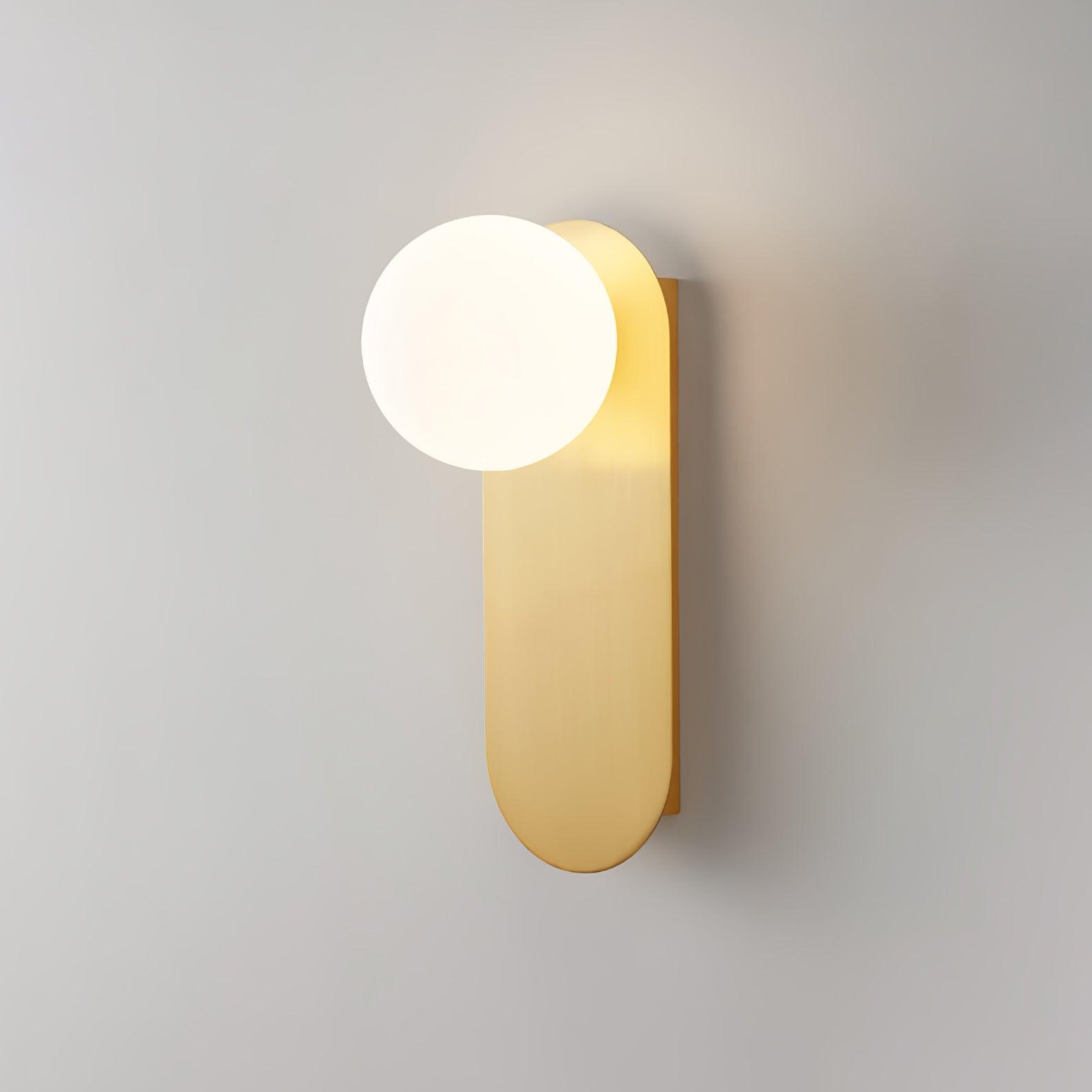 Flat Base Globe Sconce Aplique
