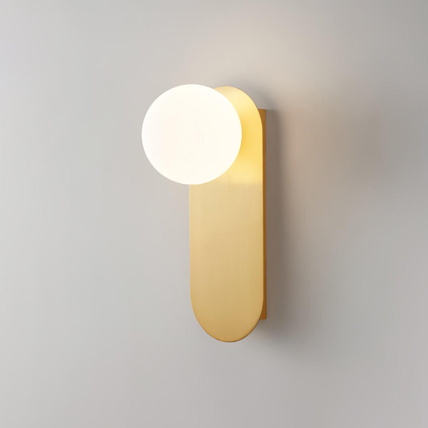 Flat Base Globe Sconce Aplique