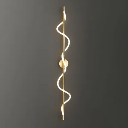 Valentina Modern Flexible Curve Metal Wall Light Living Room Bedroom