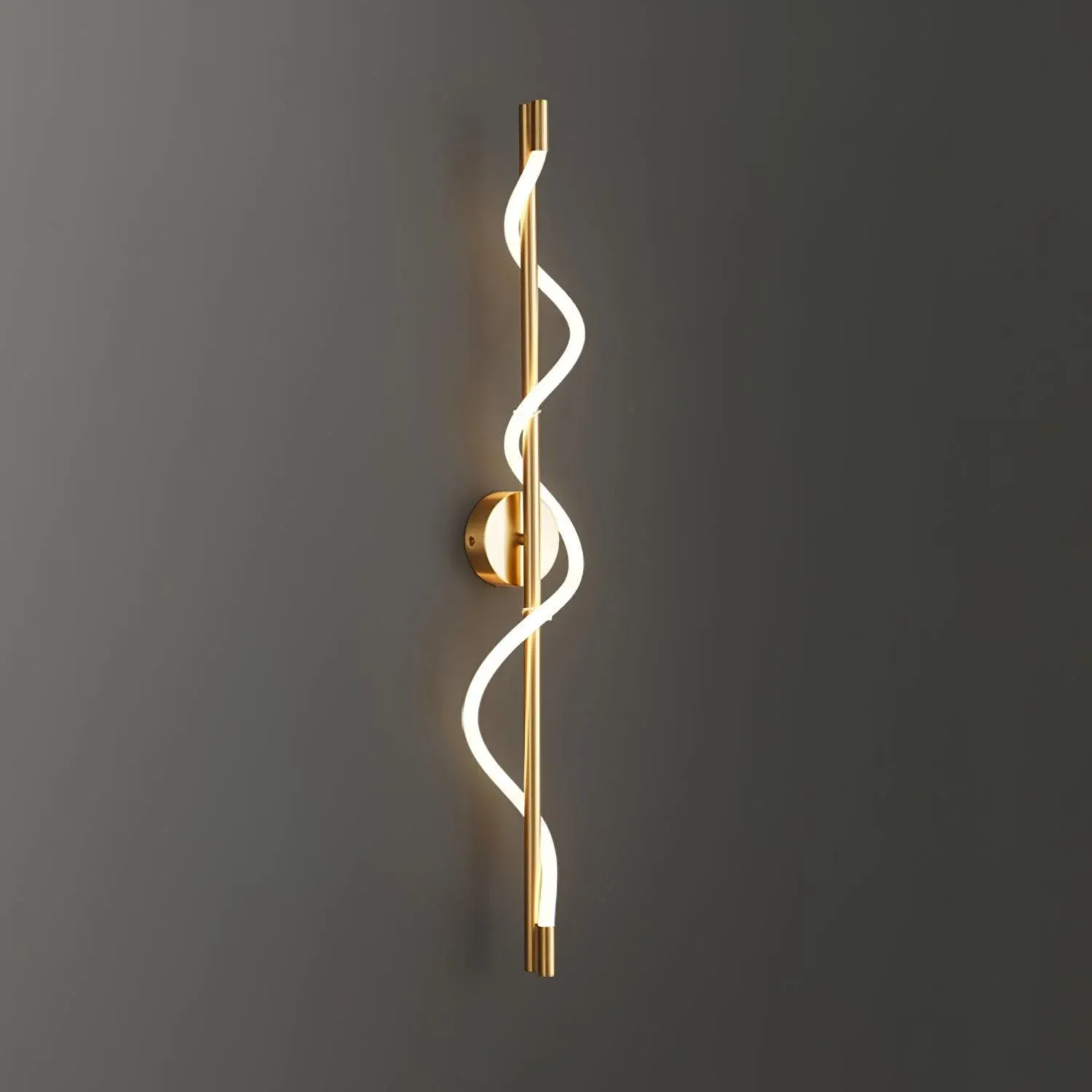 Valentina Modern Flexible Curve Metal Wall Light Living Room Bedroom