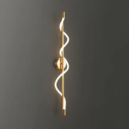 Valentina Modern Flexible Curve Metal Wall Light Living Room Bedroom