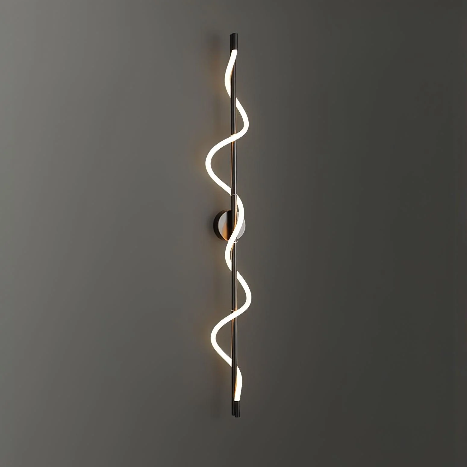 Valentina Modern Flexible Curve Metal Wall Light Living Room Bedroom