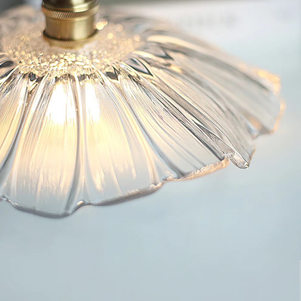 Carins Modern Flower Glass Hanging Pendant Light Dining Room