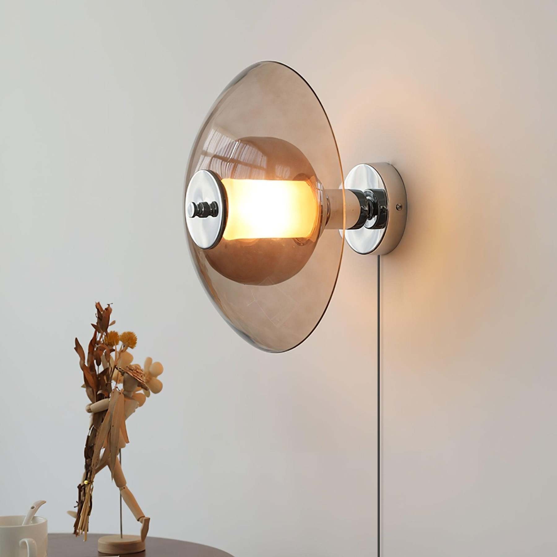 Verona Flying Saucer Plug-In Wall Light