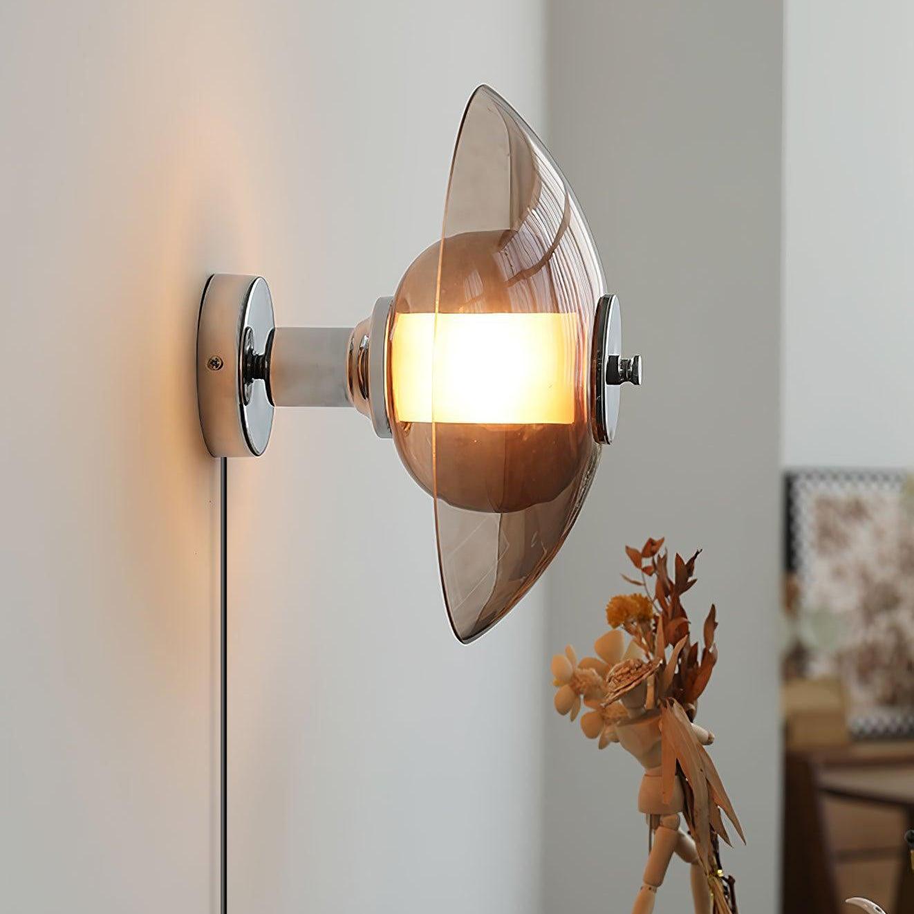 Verona Flying Saucer Plug-In Wall Light