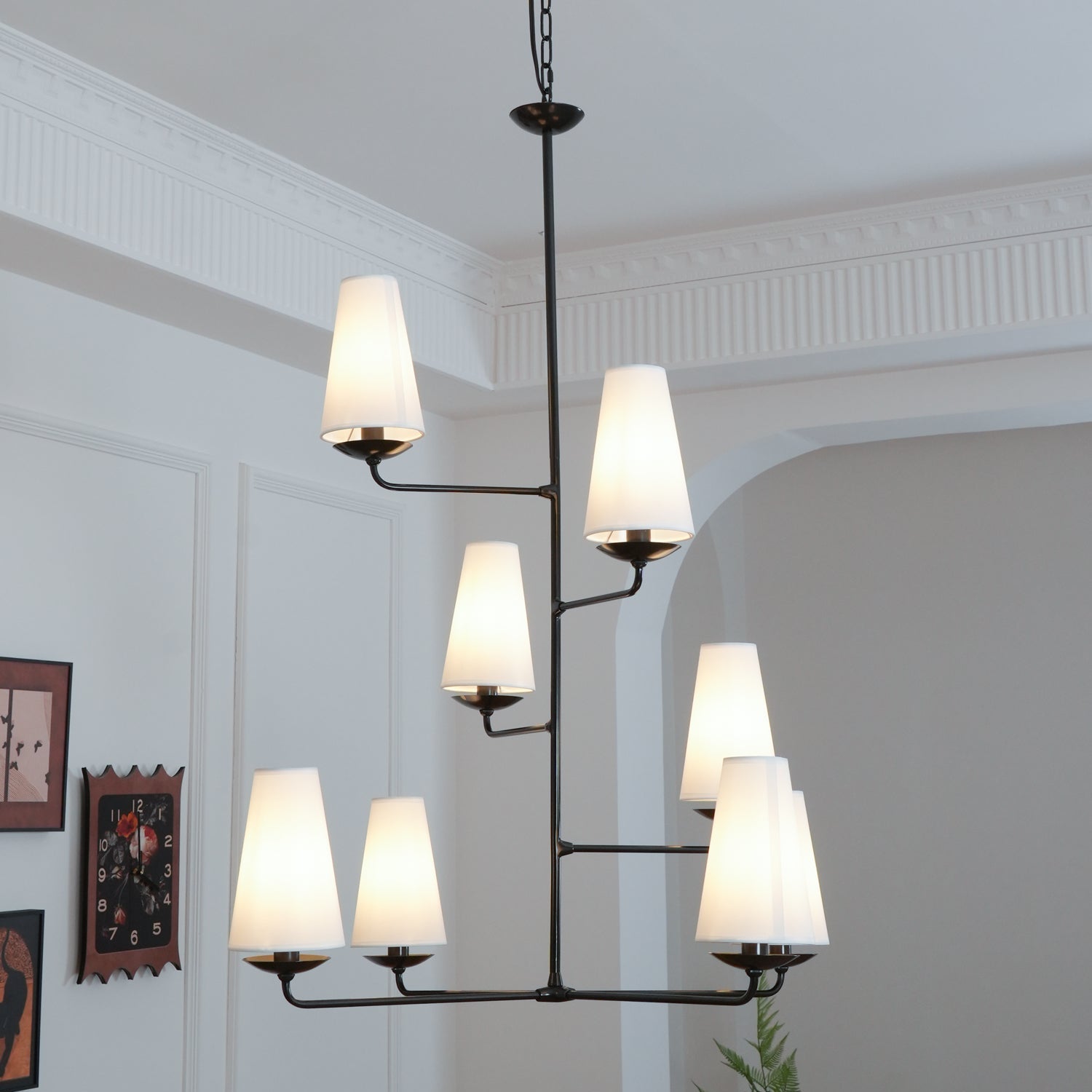 Axis Vertical Shade Chandelier
