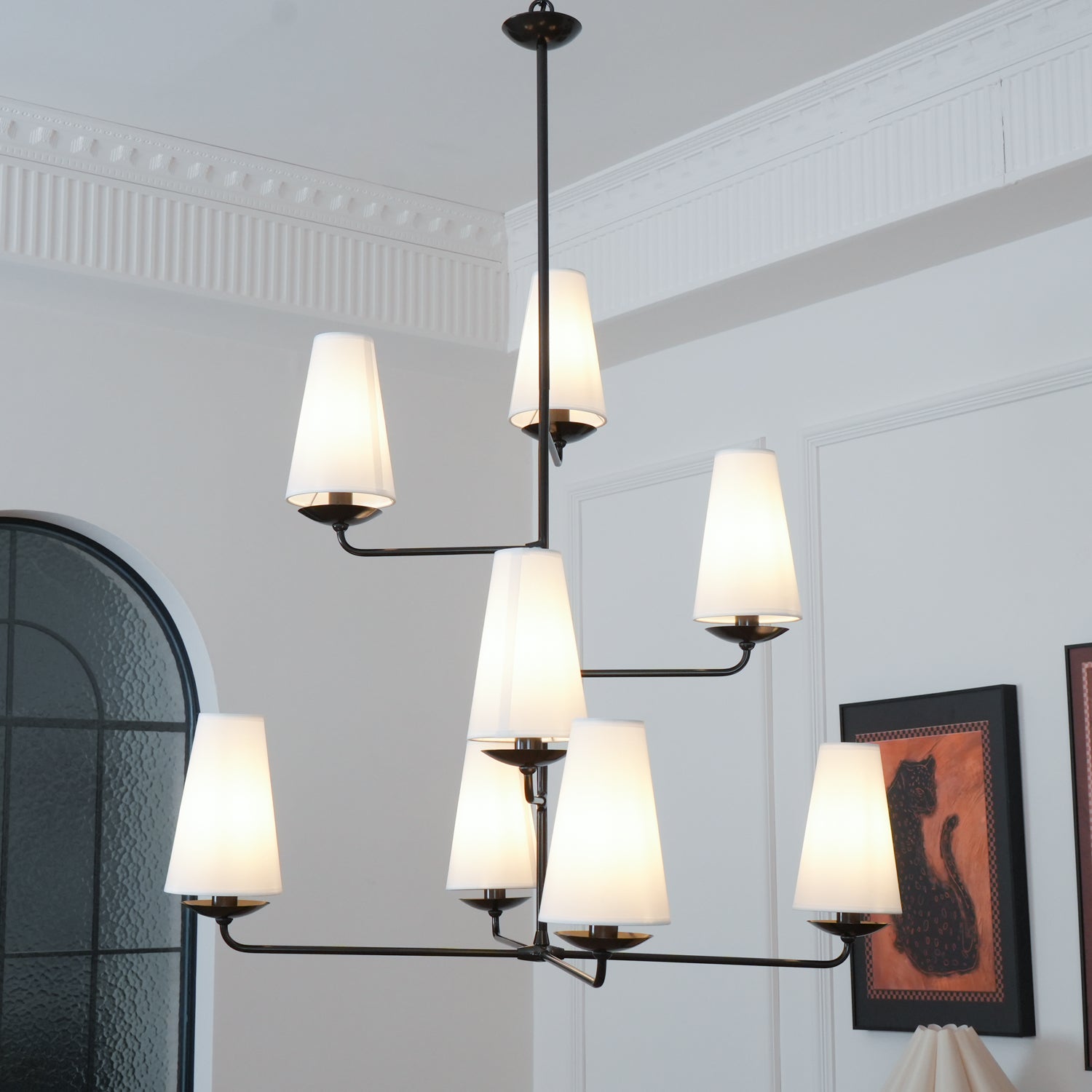 Axis Vertical Shade Chandelier