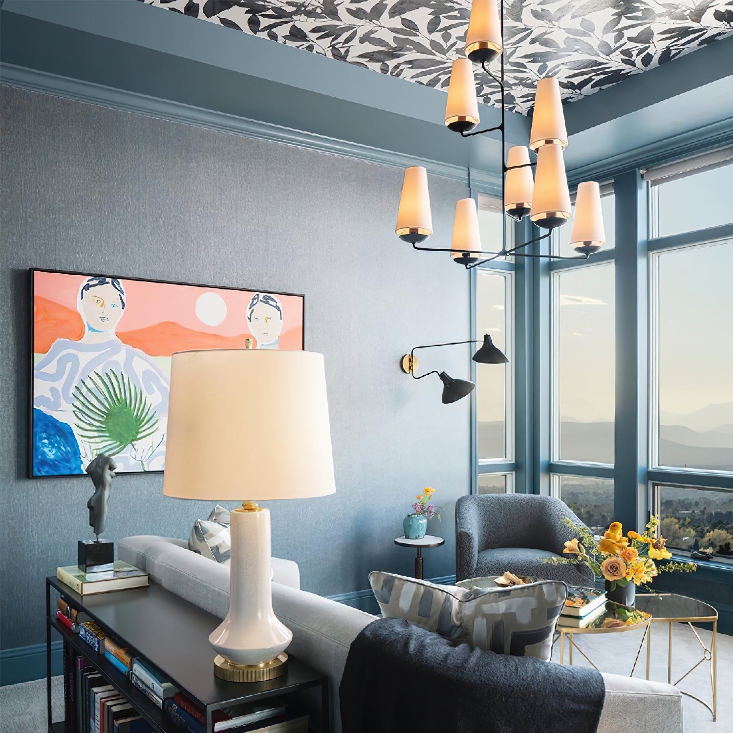 Axis Vertical Shade Chandelier