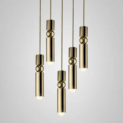 Edge Modern Minimalism Metal Pendant Light Living Dining Room Bedroom