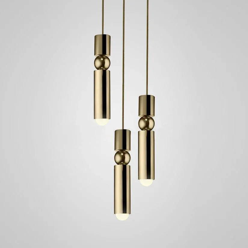 Edge Modern Minimalism Metal Pendant Light Living Dining Room Bedroom