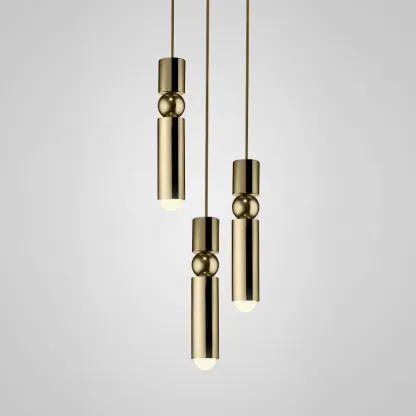 Edge Modern Minimalism Metal Pendant Light Living Dining Room Bedroom