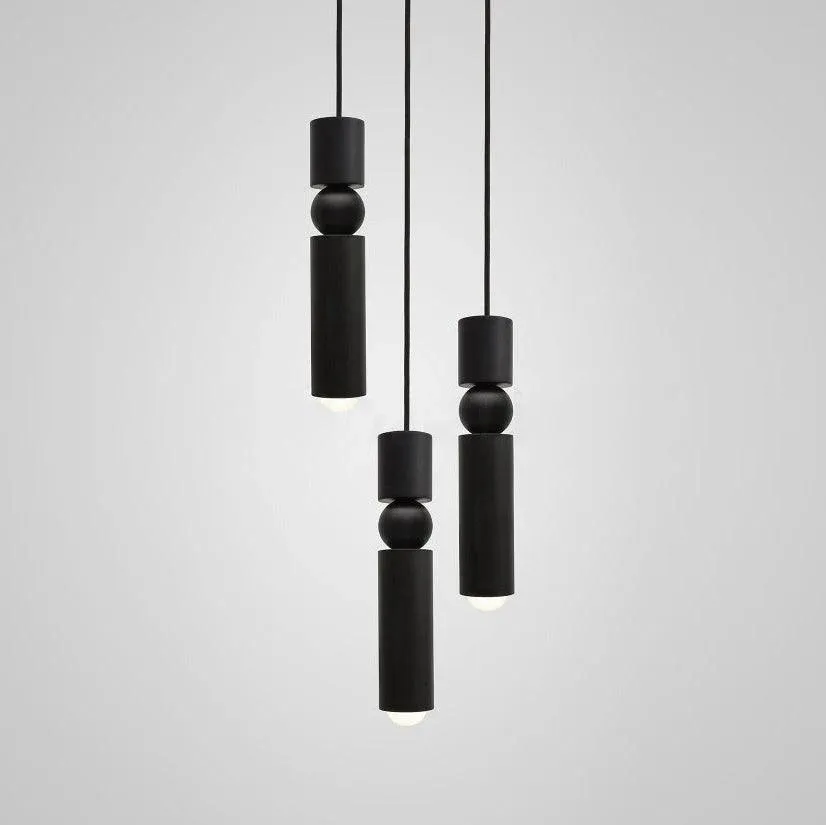 Edge Modern Minimalism Metal Pendant Light Living Dining Room Bedroom