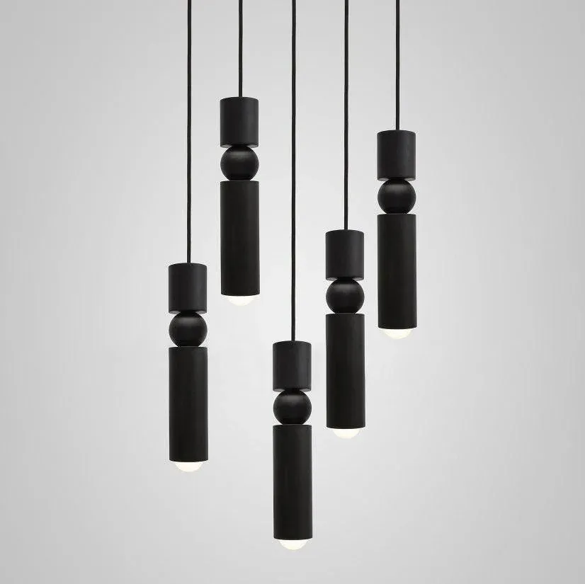 Edge Modern Minimalism Metal Pendant Light Living Dining Room Bedroom
