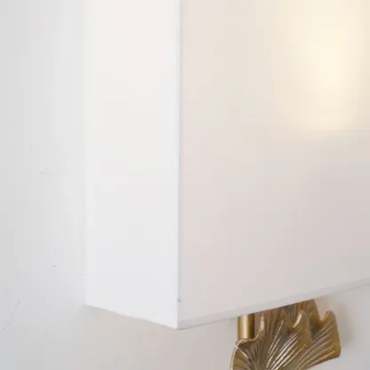 Alessio Vintage Classical Gingko Brass Wall Light Bedroom Living Room