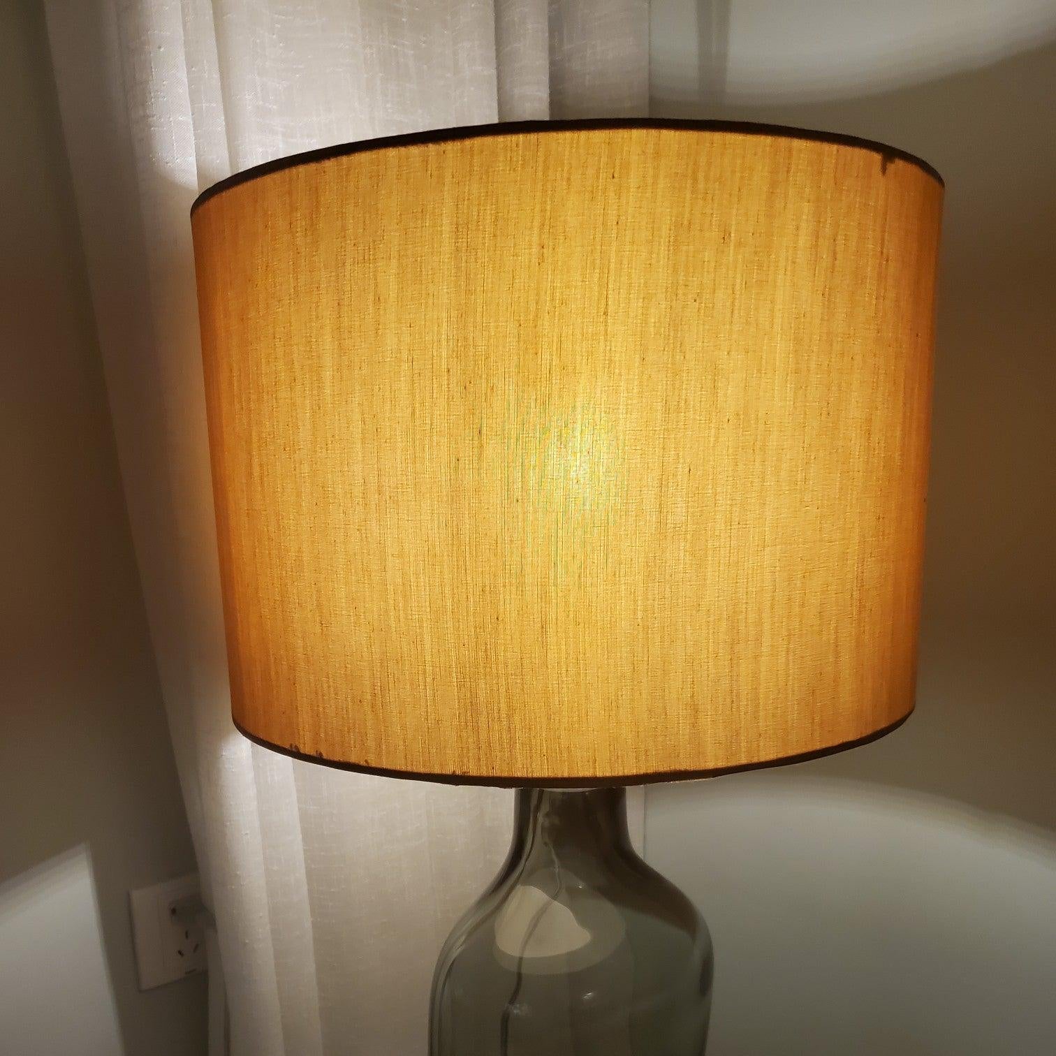Hakka Linen Shade Glass Table Lamp