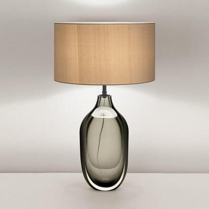 Hakka Linen Shade Glass Table Lamp
