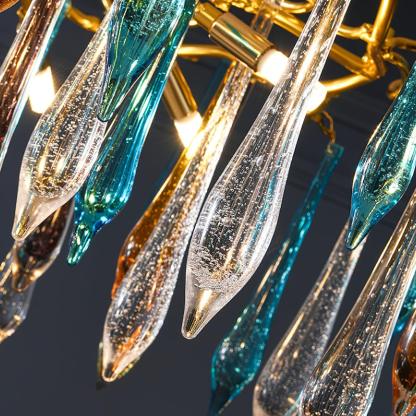 Verona Glass Teardrop Branch Chandelier