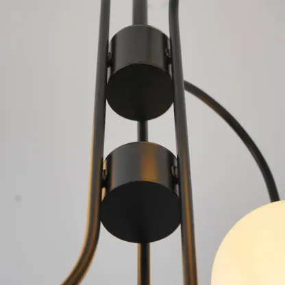 Alessio Vintage Metal Glass Gold Black Pendant Light Bedroom Living Room