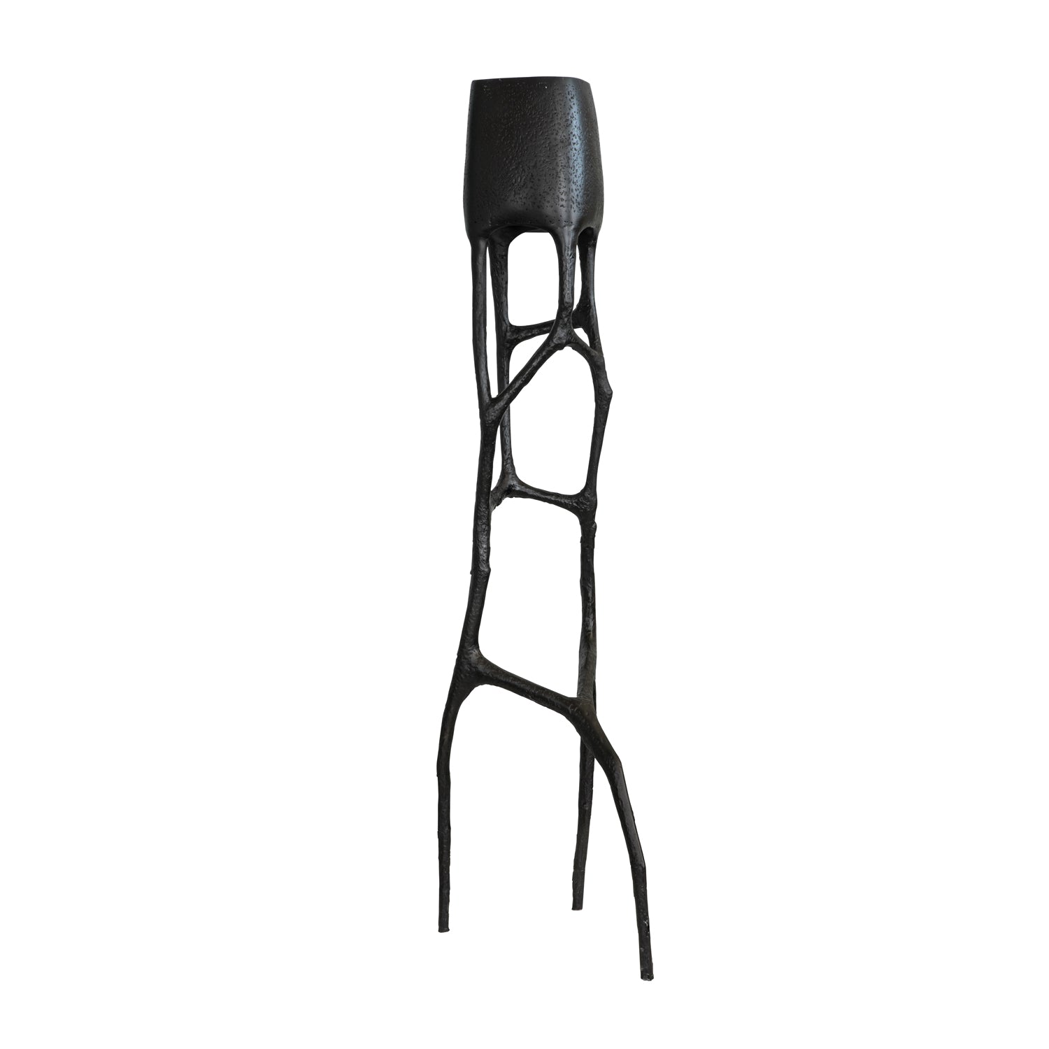 Retro Sculpted Metal Floor Lamp