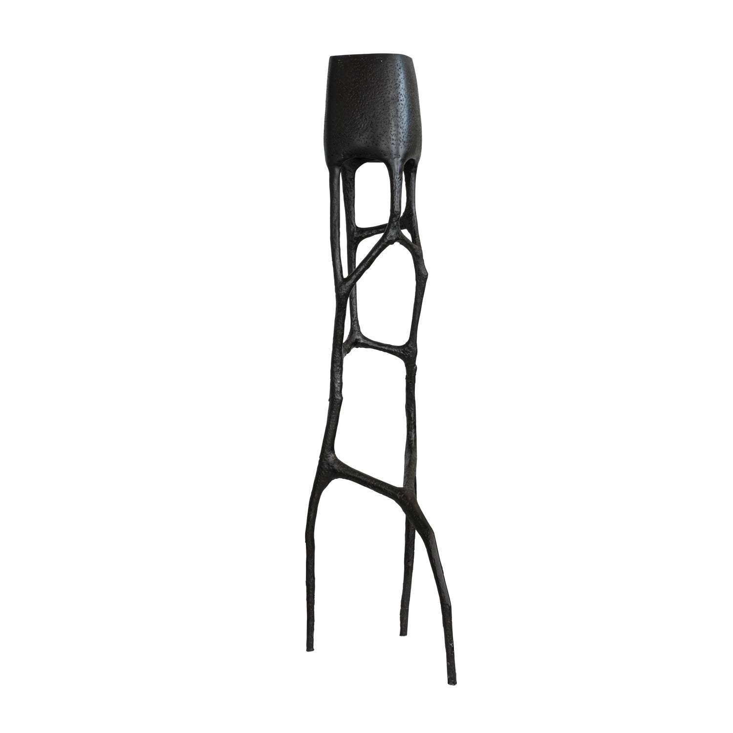 Retro Sculpted Metal Floor Lamp
