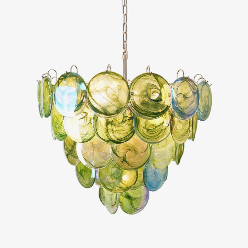 Verona Murano Glass Disc Chandelier