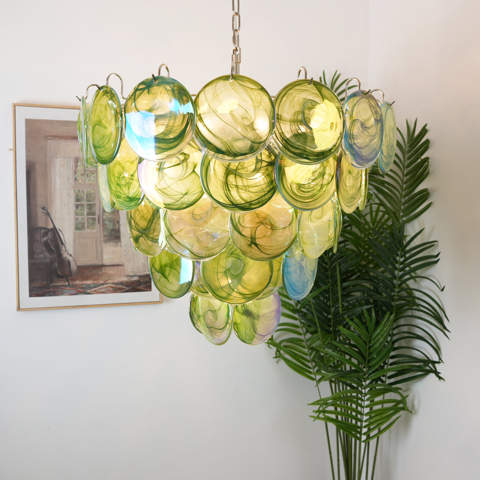 Verona Murano Glass Disc Chandelier