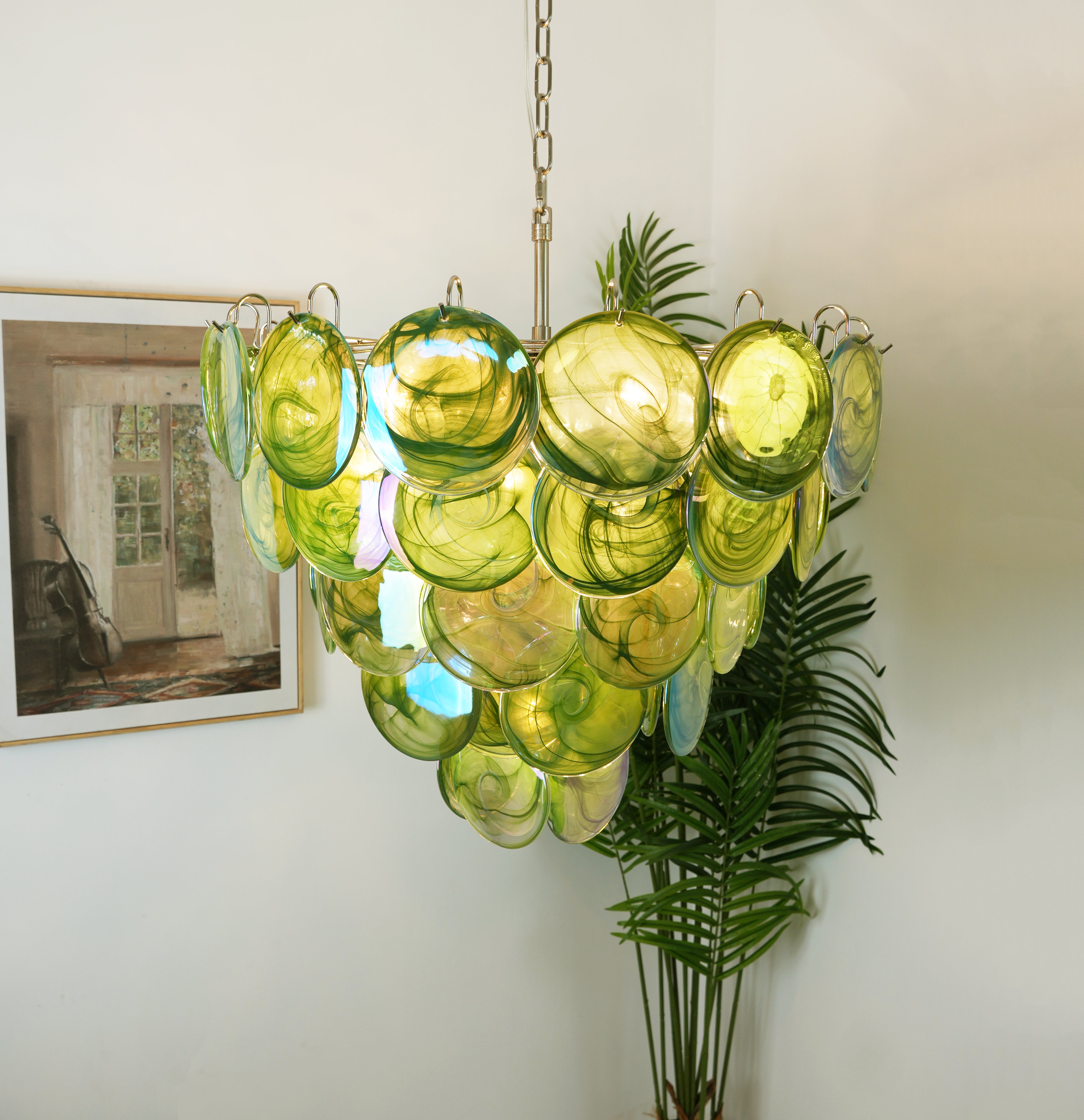 Verona Murano Glass Disc Chandelier