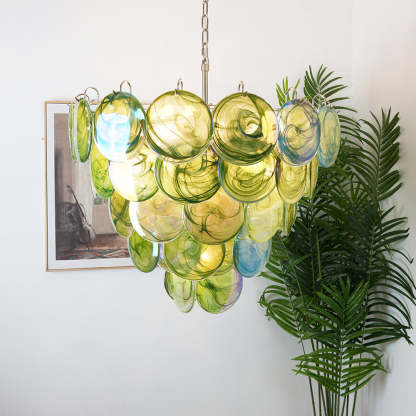 Verona Murano Glass Disc Chandelier