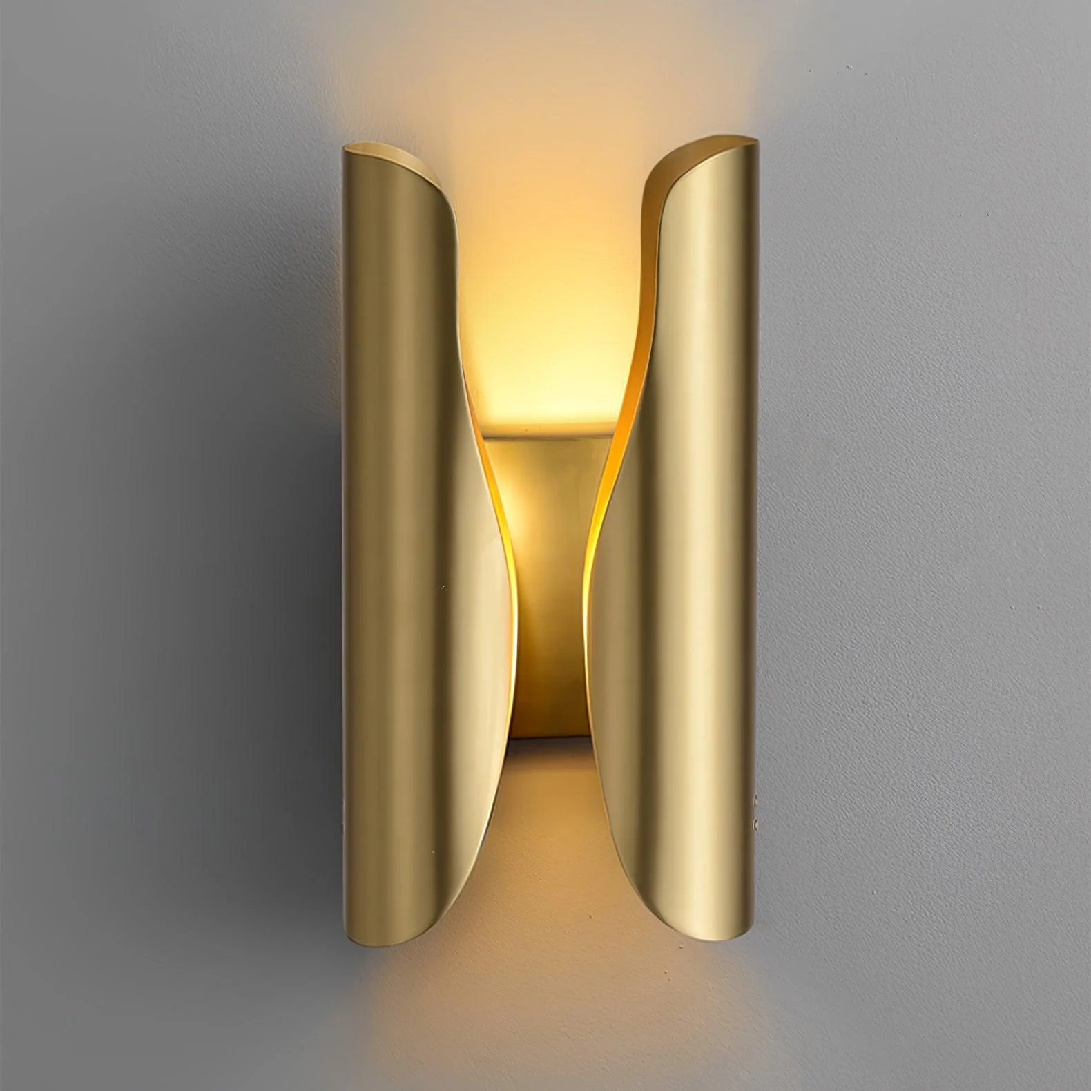Orr Industrial Brass Metal Wall Lamp Dining Room Bedroom Living Room