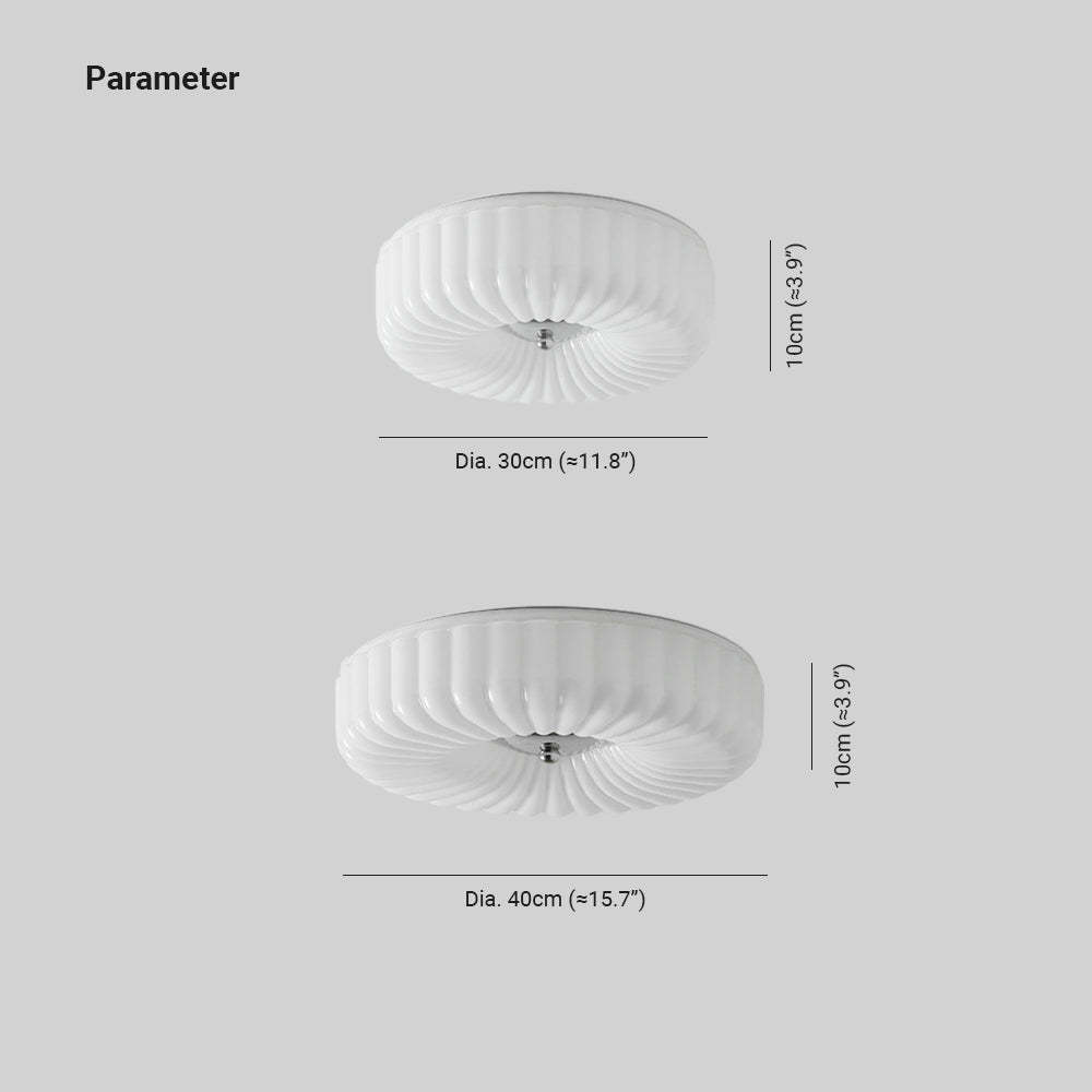 Quinn Moderno LED Vidrio Plafón Lámpara de Techo Dormitorio