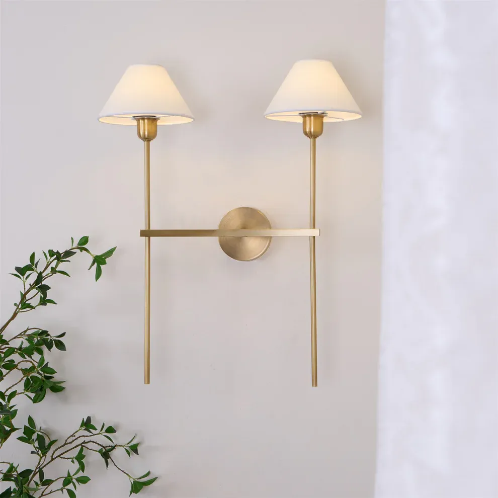 Alessio Vintage Classical Metal Wall Light Bathroom Bedroom Living Room