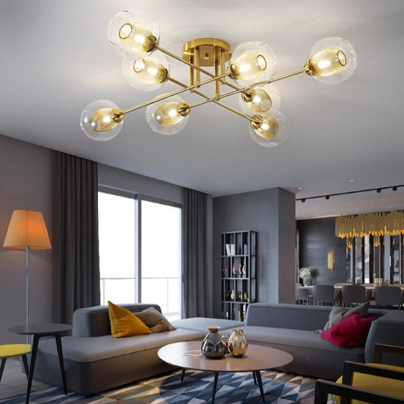 Valentina Moderno LED Lámparas de Araña Metal Vidrio Comedor Dormitorio