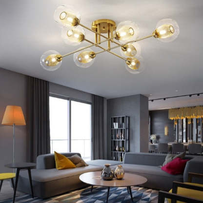 Valentina Moderno LED Lámparas de Araña Metal Vidrio Comedor Dormitorio