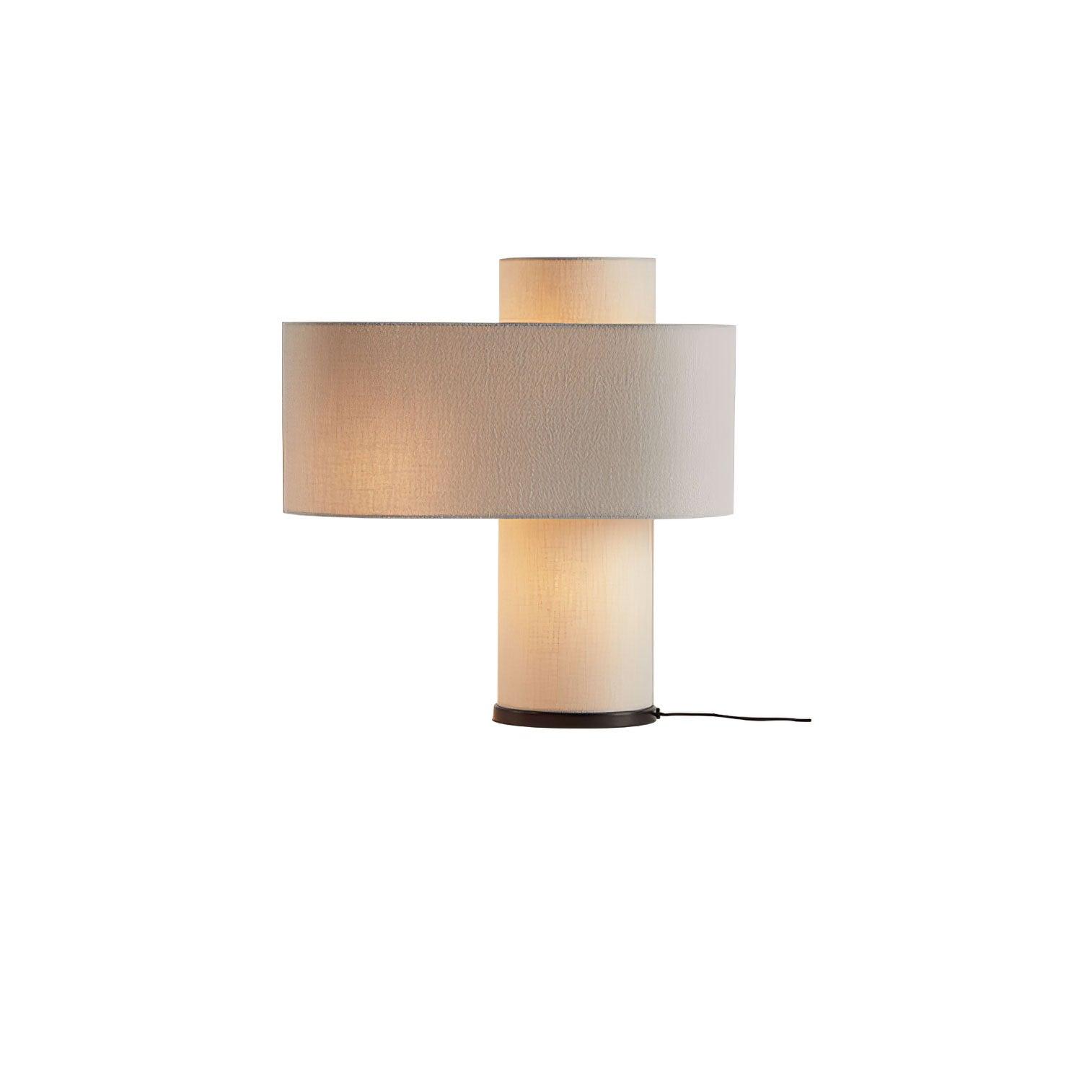 Hakka Fabric Beige Table Lamp