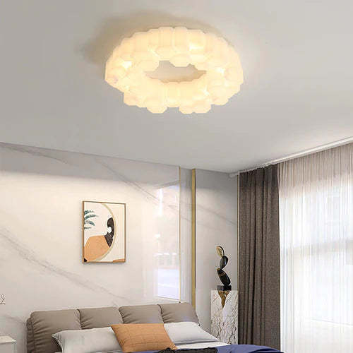 Quinn Moderna Lámpara de Techo LED Dormitorio/Oficina Blanco