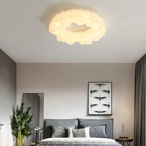 Quinn Moderna Lámpara de Techo LED Dormitorio/Oficina Blanco