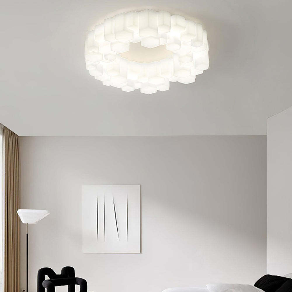 Moderna Lámpara de Techo LED Dormitorio/Oficina Blanco | Las Sola