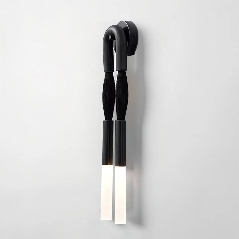 Alessio Vintage Metal Glass Horsehair Wall Lamp Bedroom Living Room