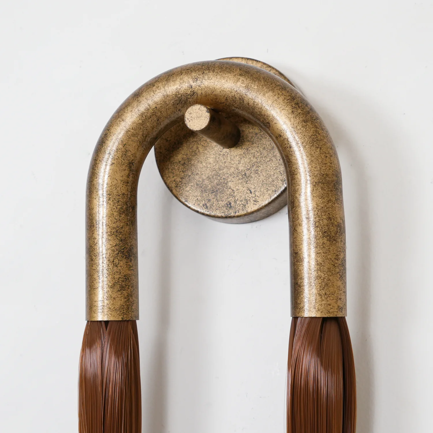 Alessio Vintage Metal Glass Horsehair Wall Lamp Bedroom Living Room